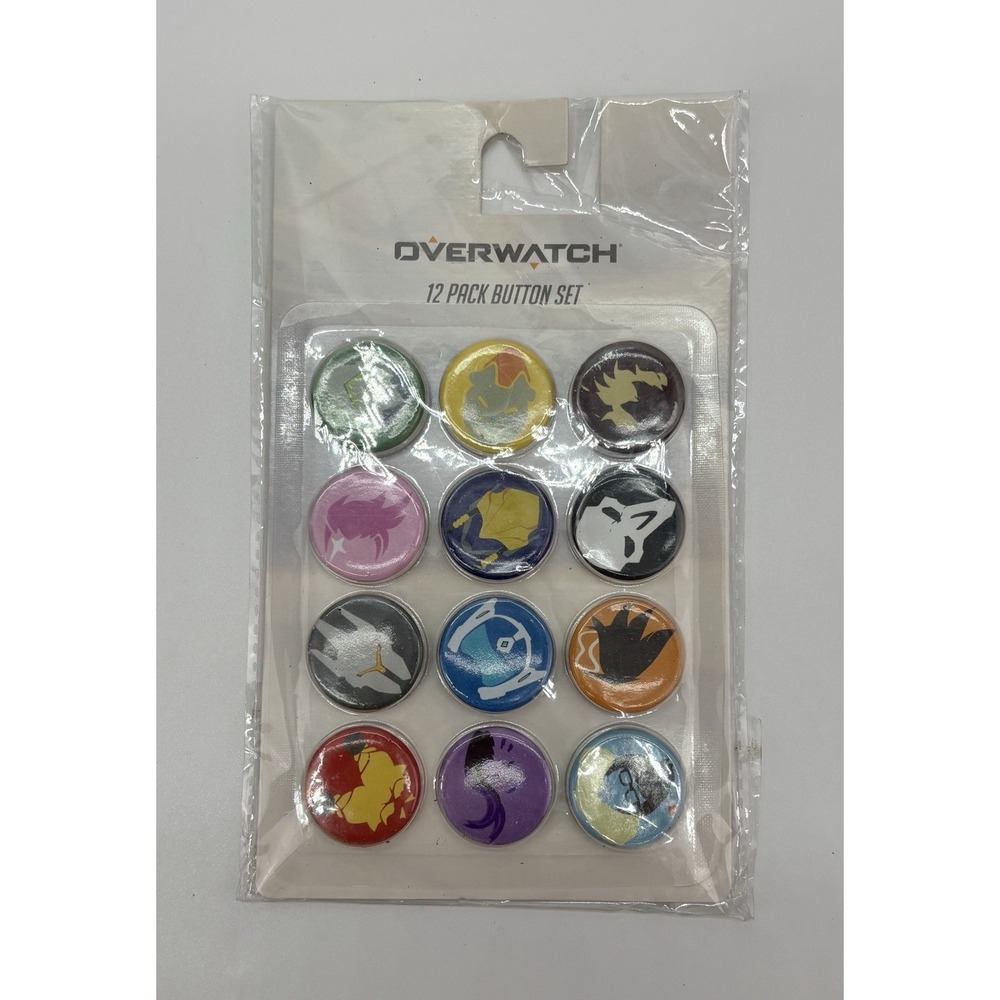 Overwatch 12-Pack‎ Button Set UCC Distrubuting 2018 Licensed Blizzard Pins NIP